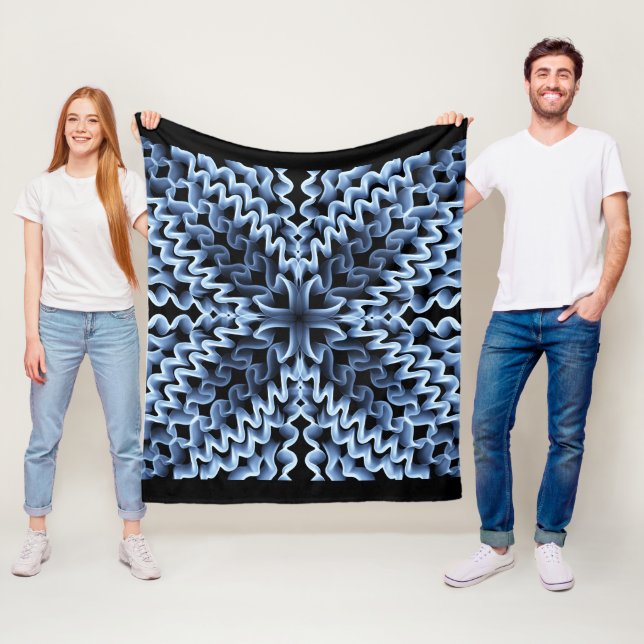 Zig-Zag Fleece Blanket (In Situ)
