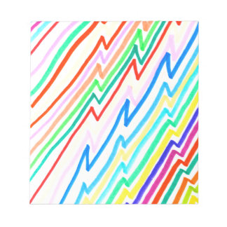 Zig Zag Line Colours Notepad