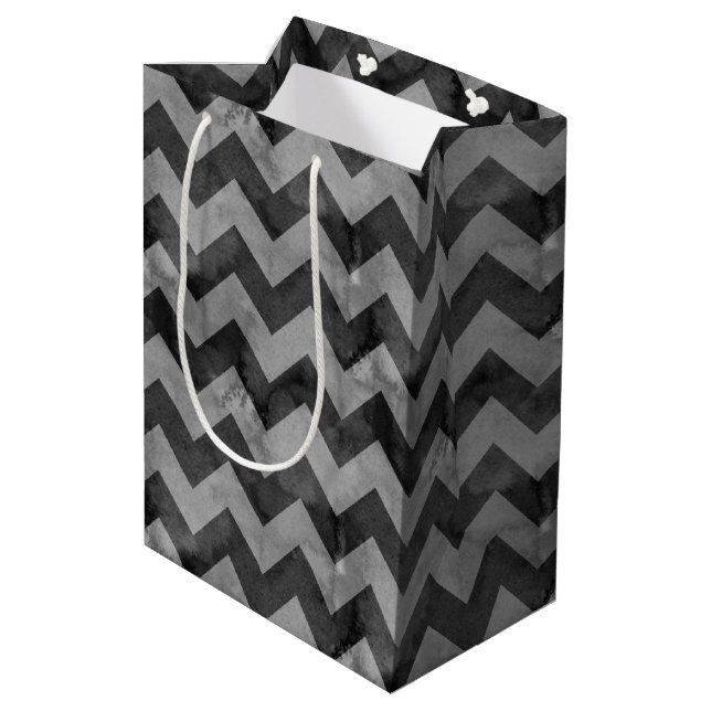 Zig Zag Medium Gift Bag (Back Angled)