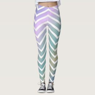 Zig zag metallic colors, purple rhapsody leggings