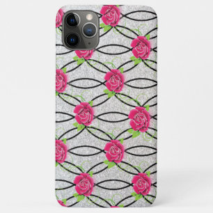 Zig Zag Pattern, flower iPhone 11 Pro Max Case