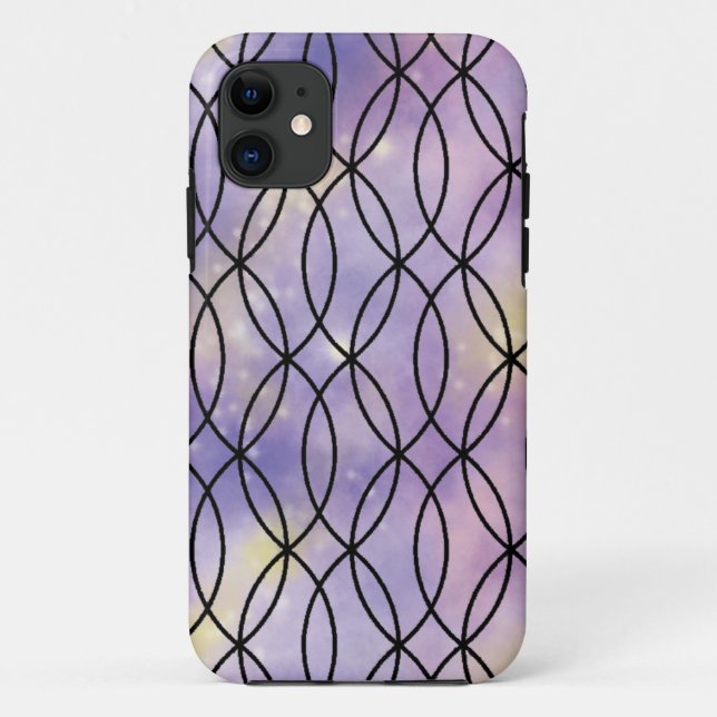 Zig Zag Pattern, Purple Case-Mate iPhone Case (Back)