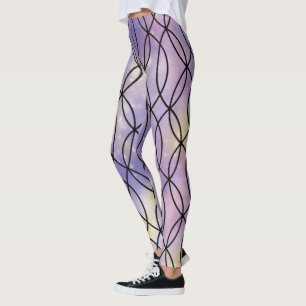Zig Zag Pattern, Purple Leggings