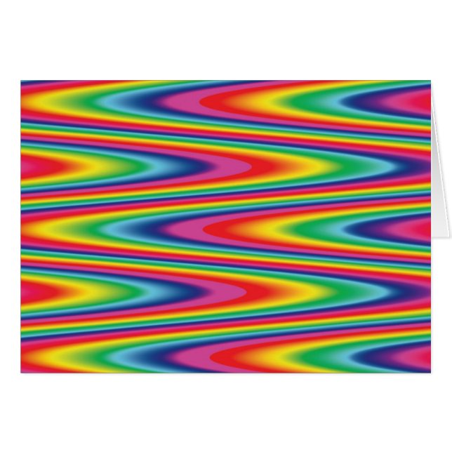 Zig Zag Psychedelic Rainbow Pattern (Front Horizontal)