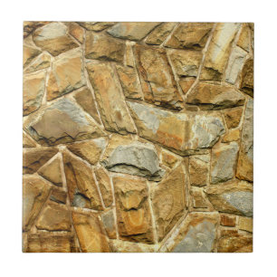 Zig Zag Sandstone Rocks Ceramic Tile