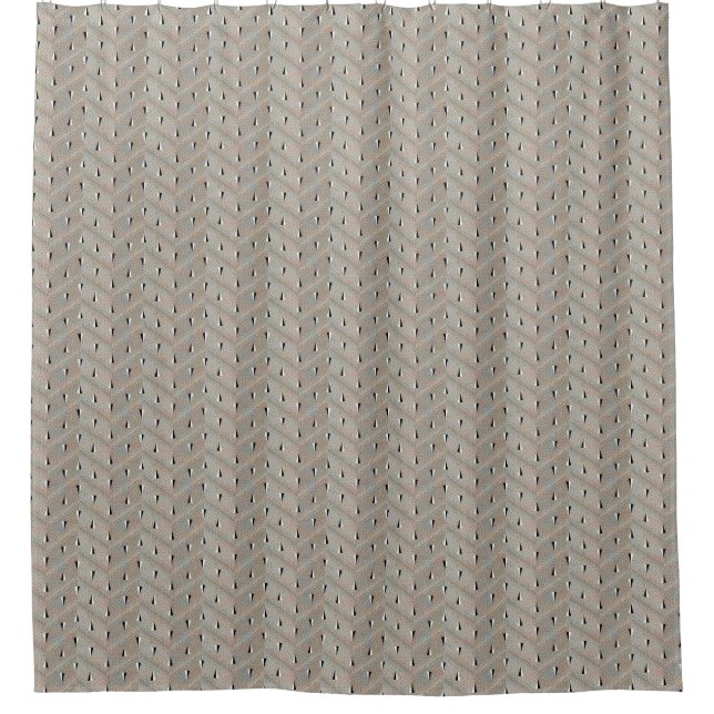 Zig Zag Shower Curtain (Front)