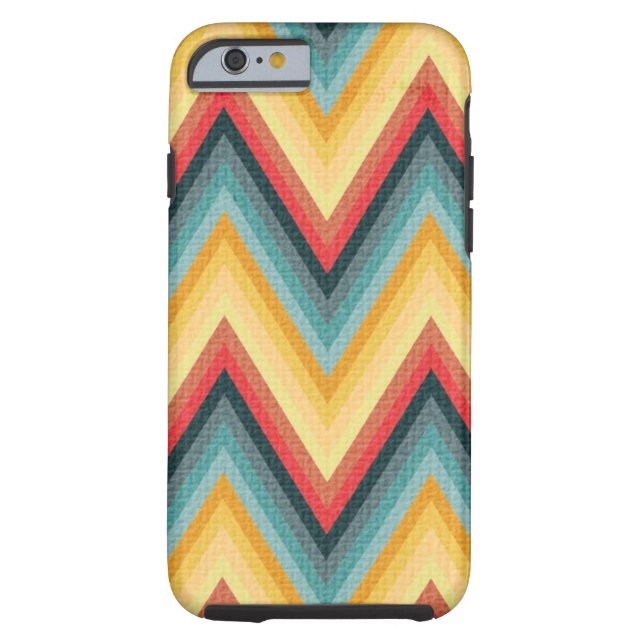 Zig Zag Striped Background 2 Case-Mate iPhone Case (Back)