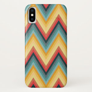 Zig Zag Striped Background 2 iPhone X Case