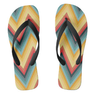 Zig Zag Striped Background 2 Thongs