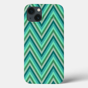 Zig Zag Striped Background iPhone 13 Case