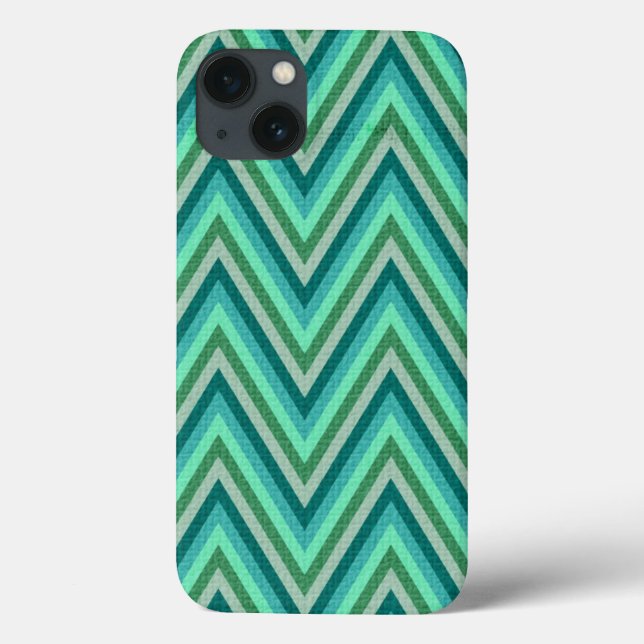 Zig Zag Striped Background Case-Mate iPhone Case (Back)