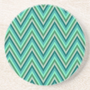 Zig Zag Striped Background Coaster
