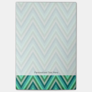 Zig Zag Striped Background Post-it Notes