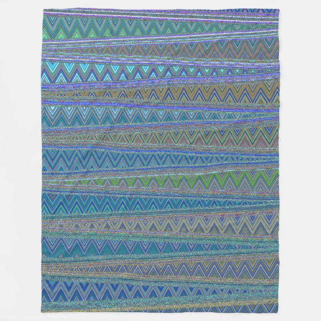 ZIG ZAGGING IN THE THIRD UNIVERSE FLEECE BLANKET (Front)