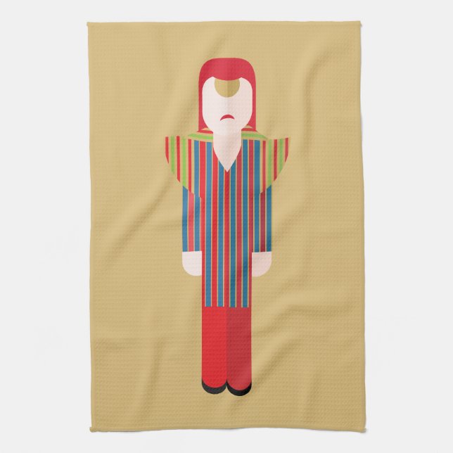 Ziggy – Glam Rock Kitchen Towel (Vertical)