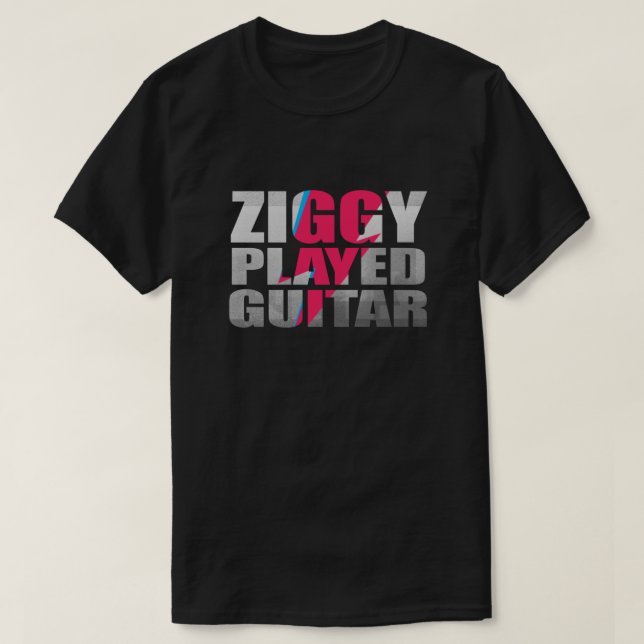 ZIGGY PLAYED GUITAR ON BLACK Classic T-Shirt (Design Front)