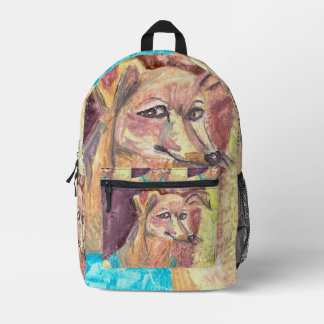 "Ziggy The Dog in Overalls"  Printed Backpack