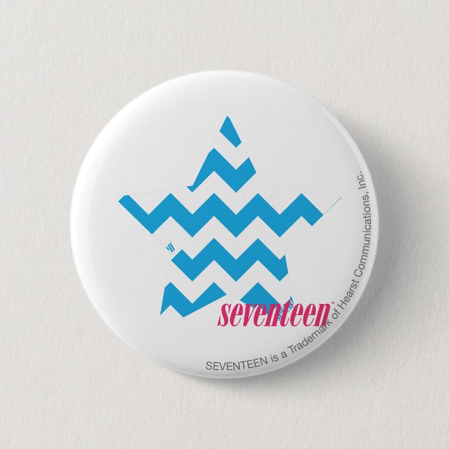 ZigZag Aqua 2 6 Cm Round Badge (Front)