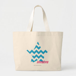 ZigZag Aqua 2 Large Tote Bag