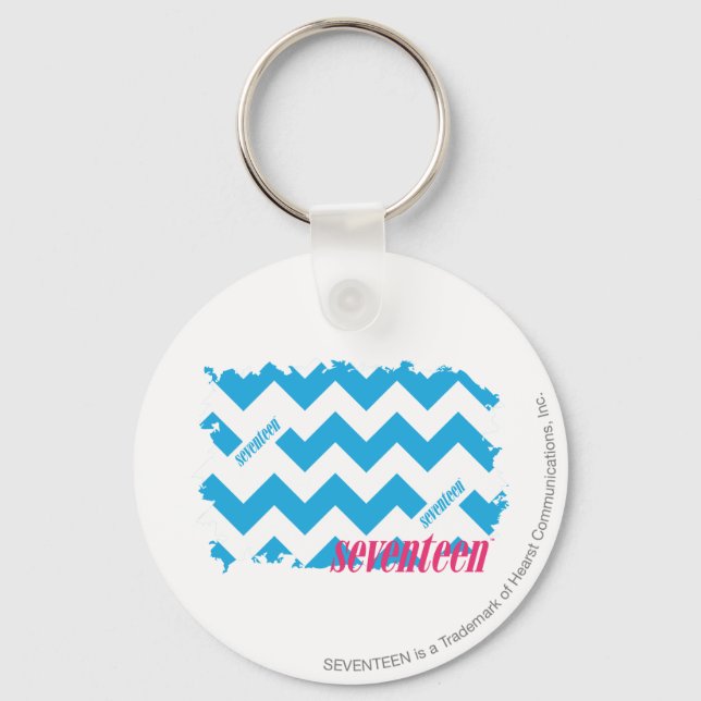 ZigZag Aqua 3 Key Ring (Front)