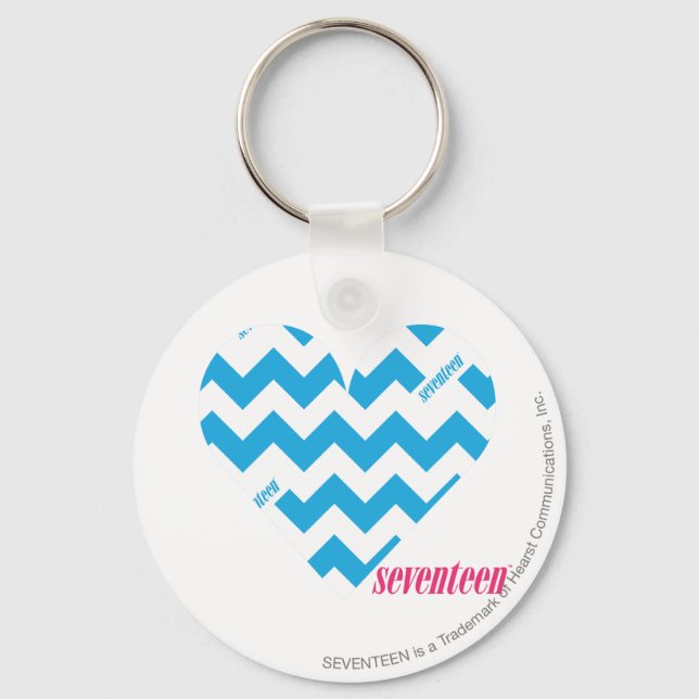 ZigZag Aqua 4 Key Ring (Front)