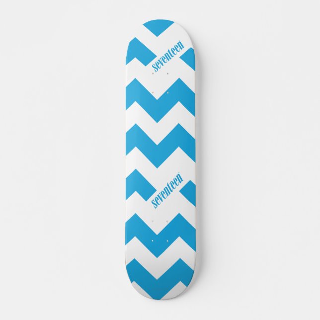 ZigZag Aqua Skateboard (Front)