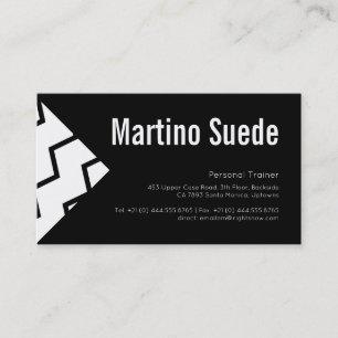ZigZag Black Business Card
