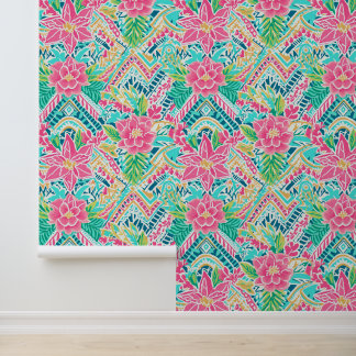 Zigzag Bloom Wallpaper