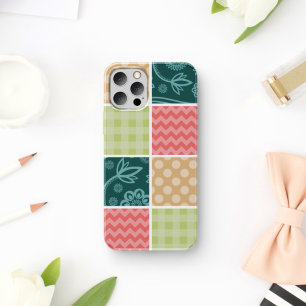 Zigzag, Chevron, Gingham, Polka Dots, Patchwork iPhone 11 Case