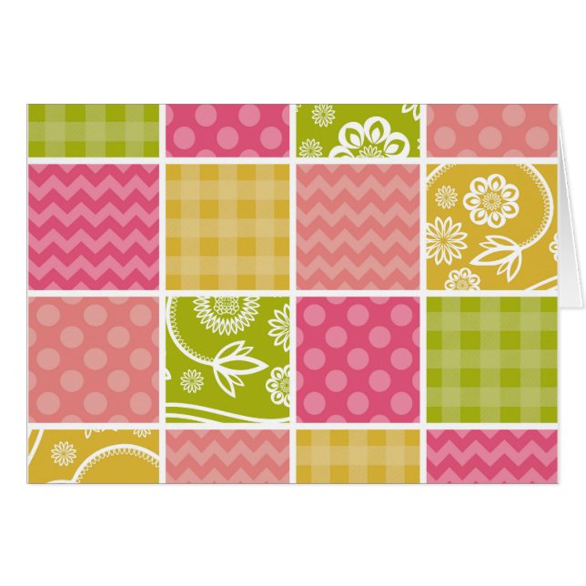Zigzag, Chevron, Polka Dots, Gingham, Patchwork (Front Horizontal)