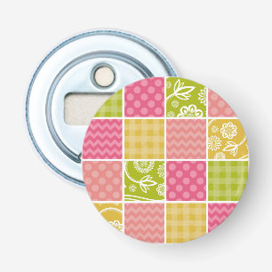 Zigzag, Chevron, Polka Dots, Gingham, Patchwork Bottle Opener