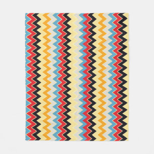 Zigzag Colours Lines Fleece Blanket