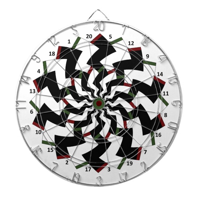 Zigzag Dartboard Mirrored  (Front)