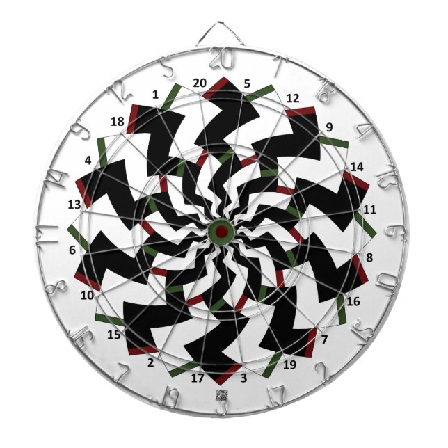 Zigzag Dartboard Mirrored  (Front)