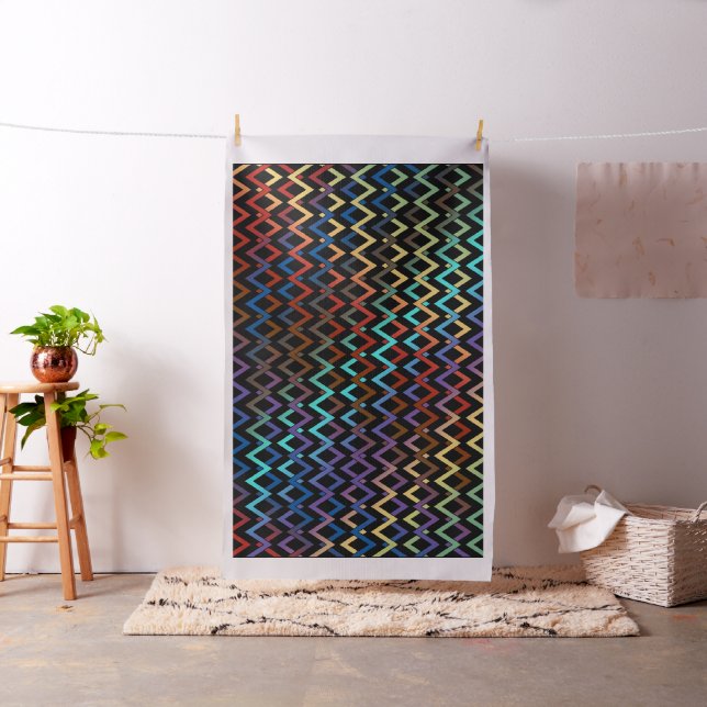 ZIGZAG Diamonds pattern - gradients + your backgr. Fabric (In Situ)