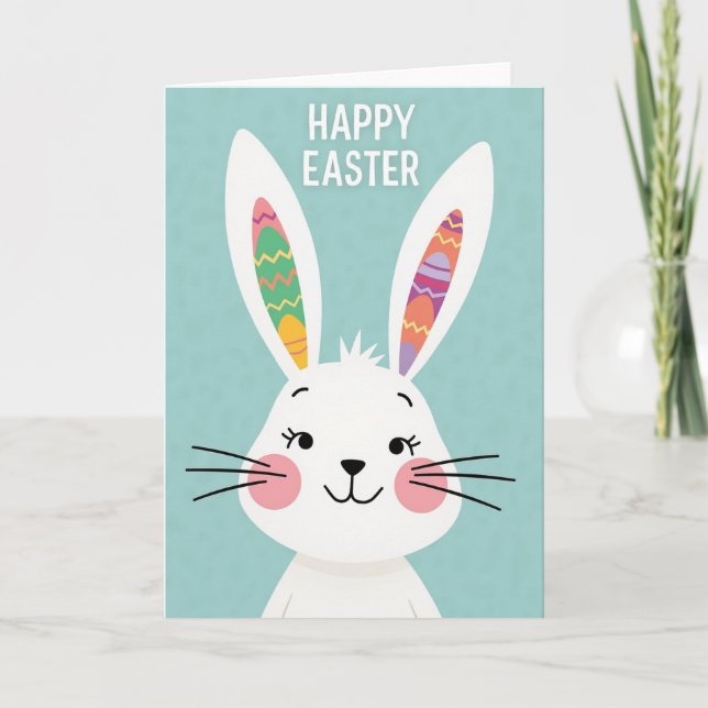 Zigzag Easter Bunny Pattern Card (Front)