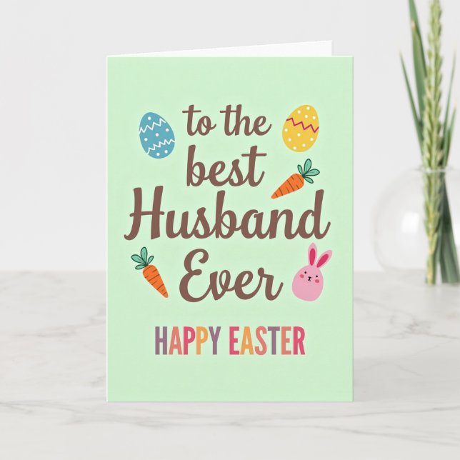 Zigzag Easter Pattern Card (Front)