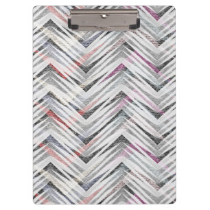 Zigzag, geometric, grey, lilac, pink, black, strip clipboard