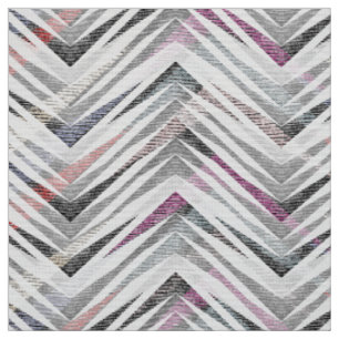 Zigzag, geometric, grey, lilac, pink, black, strip fabric