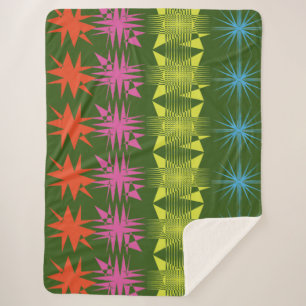 Zigzag Illustrate  Sherpa Blanket