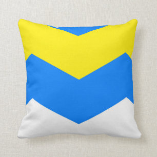 ZIGZAG in Blue & Yellow ~ Cushion