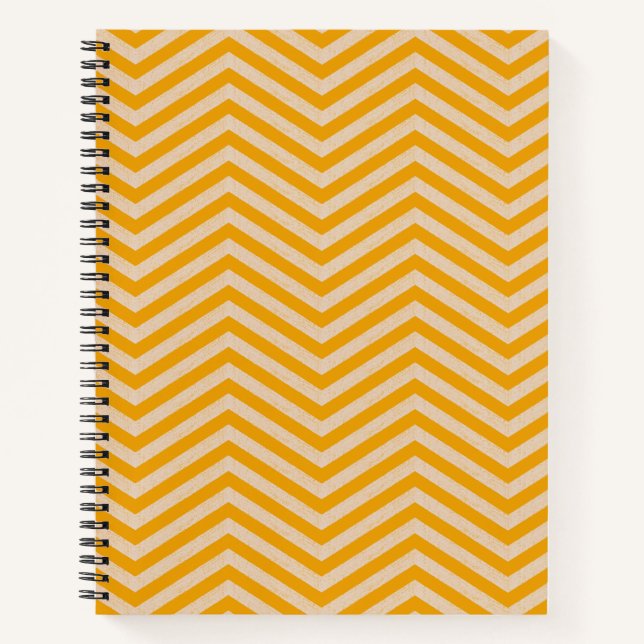 ZigZag Jot Pumpkin Orange  Notebook (Front)