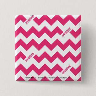 ZigZag Magenta 15 Cm Square Badge