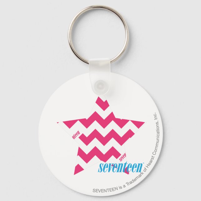 ZigZag Magenta 2 Key Ring (Front)