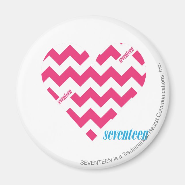 ZigZag Magenta 3 Magnet (Front)