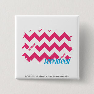 ZigZag Magenta 4 15 Cm Square Badge