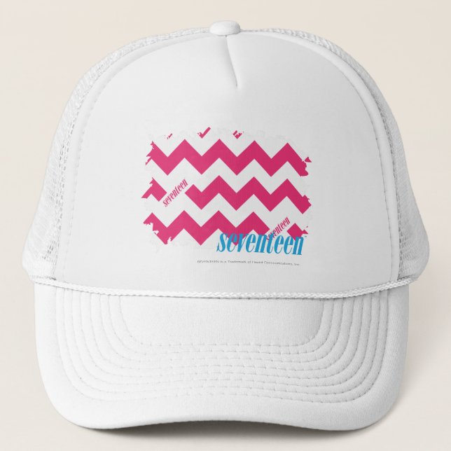ZigZag Magenta 4 Trucker Hat (Front)