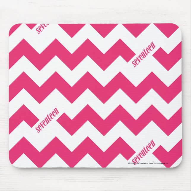 ZigZag Magenta Mouse Pad (Front)
