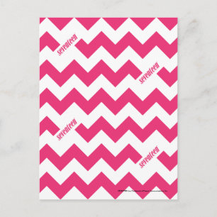 ZigZag Magenta Postcard