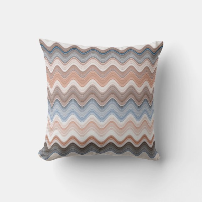 Zigzag Multicolor Pattern  Cushion (Front)